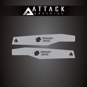 Attack Graphics 207-126-0033 Renegade Swing Arm Decal  Grey