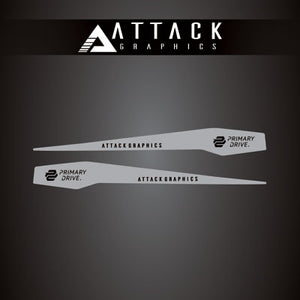 Attack Graphics 207-126-0035 Renegade Swing Arm Decal  Grey