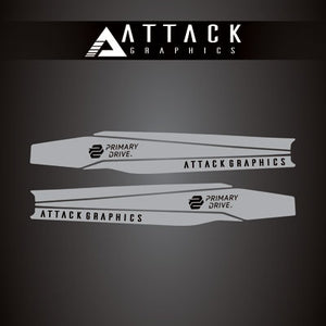 Attack Graphics 207-126-0034 Renegade Swing Arm Decal  Grey