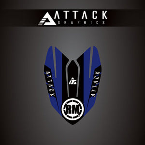 Attack Graphics 207-123-0036 Renegade Front Fender Decal  YZ Blue