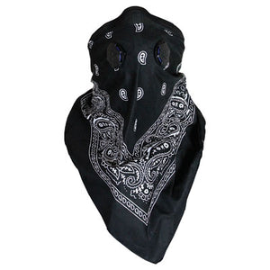 ATV-UTV TEK BDMBLK Pro Series Bandana Dust Mask Black Standard