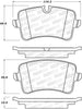 Stoptech 308.1547 Street Brake Pads - Rear