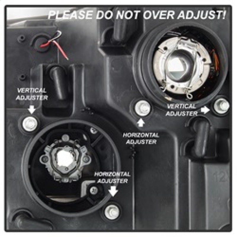 Spyder 5084811 fits Dodge 09-16 Ram 1500 Version 2 Headlights Light Bar DRL Bla