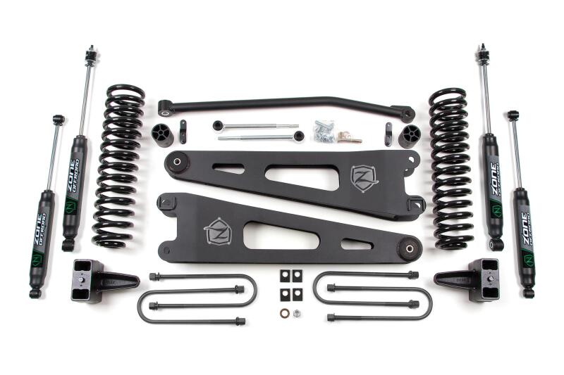 Zone Offroad ZONF22N 05-07 fits Ford SuperDuty 4in Radius Arm System - Gas