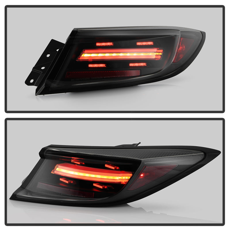 Spyder 5088918 Apex 22-24 fits Toyota GR86/BRZ Full LED Tail Lights - Black (AL