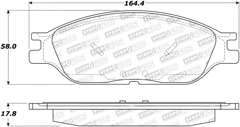 Stoptech 308.0803 Street Brake Pads