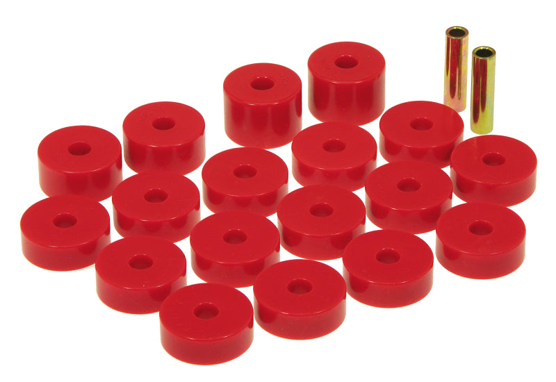 Prothane 1-109 fits Jeep 74-75 CJ5 Body Mounts - Red