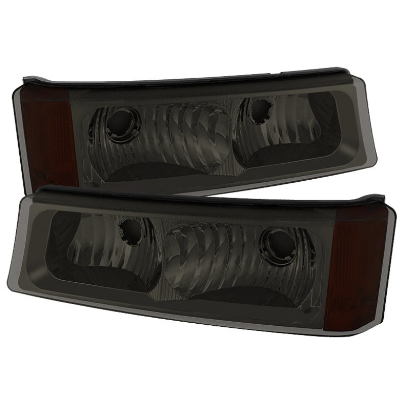 5079381 Xtune fits Chevy 03-06 Silverado Bumper Lights Smoke CBL-JH-CSIL03-AM-