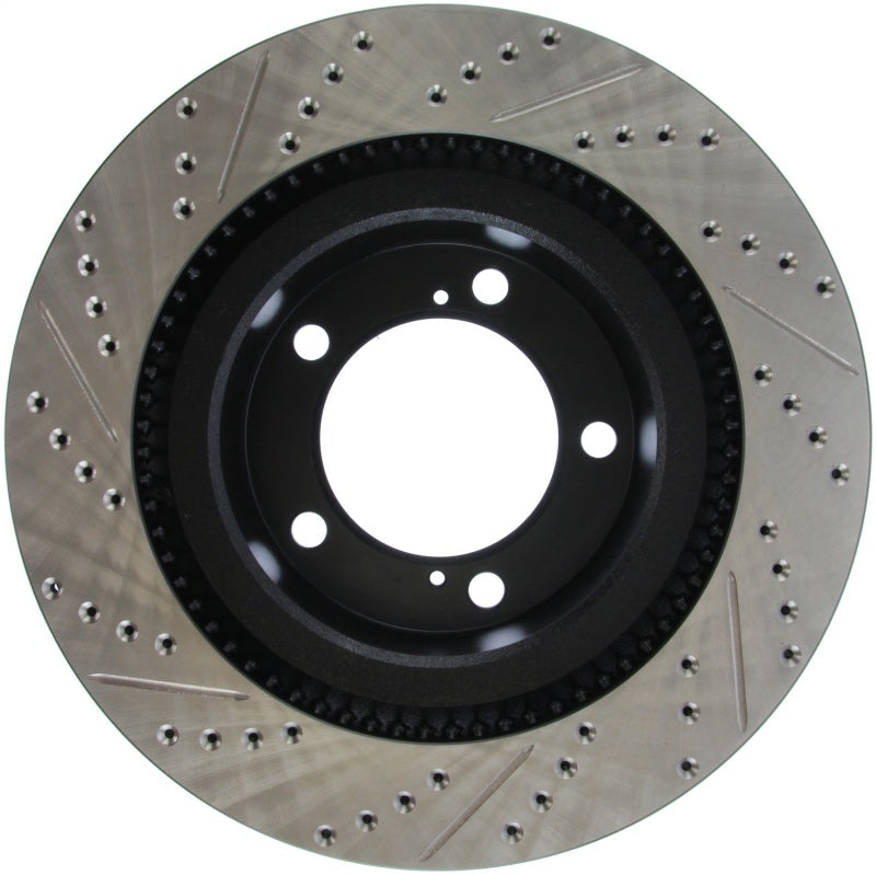 Stoptech 127.44156L 07-09 fits Toyota Tundra / 08-09 Toyota Sequoia Front Left Slotted & Drilled Rotor