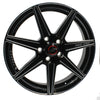 Race Star 72-72400112AB 72 ValStar 17x 2.25 / 0BC / 1.7BS / in CB / Black w/Machined Accents Wheel