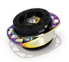 NRG SRK-257BK-MC Quick Release Kit Gen 257 - Black Body / Neochrome Cutout Ring