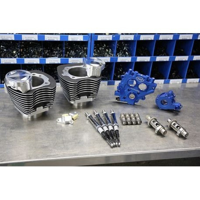 S&S 330-0664 Cycle 99-06 BT 100in Power Package - Wrinkle Black