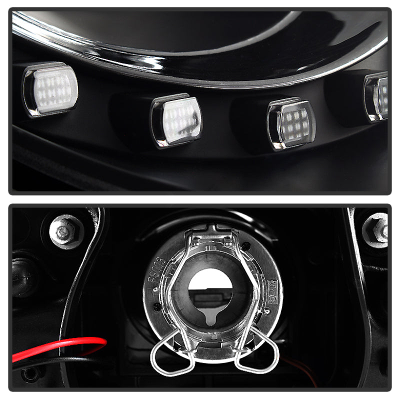 Spyder 5080929 fits Volkswagen 06-10 Beetle Projector Headlights DRL LED Black