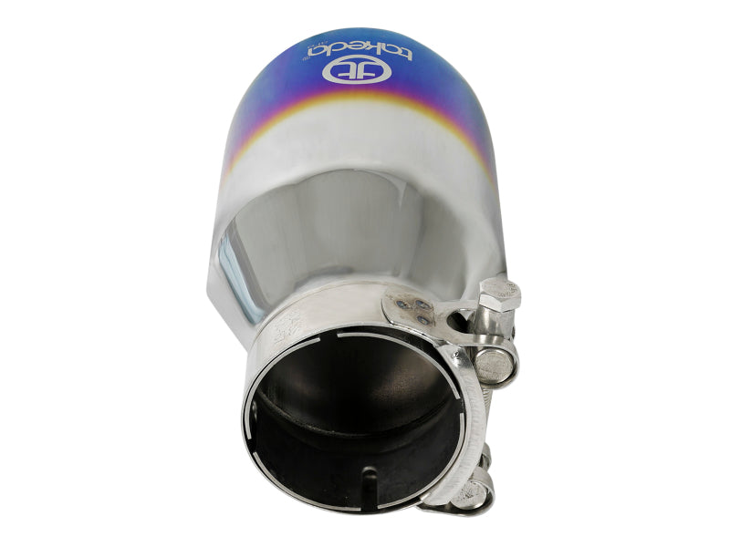 AFE 49T25404-L07  304 Stainless Steel Clamp-On Exhaust Tip 2.5in Inlet / 4in Ou