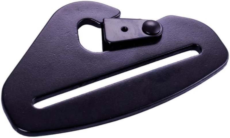 Racequip 700940 Snap Hook End Seat Belt Mounting Hardware / Fits 3 In. Belts / Forged Steel - Blk
