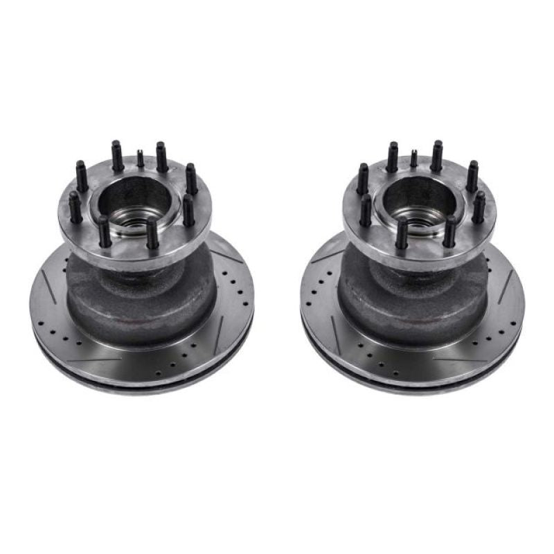 Power Stop fits Ford E-450 Super Duty Front Drilled & Slotted Rotor - Pair