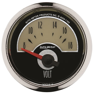 AutoMeter 1193 Autometer Cruiser Voltmeter 2 1/16in 18V Electric Gauge