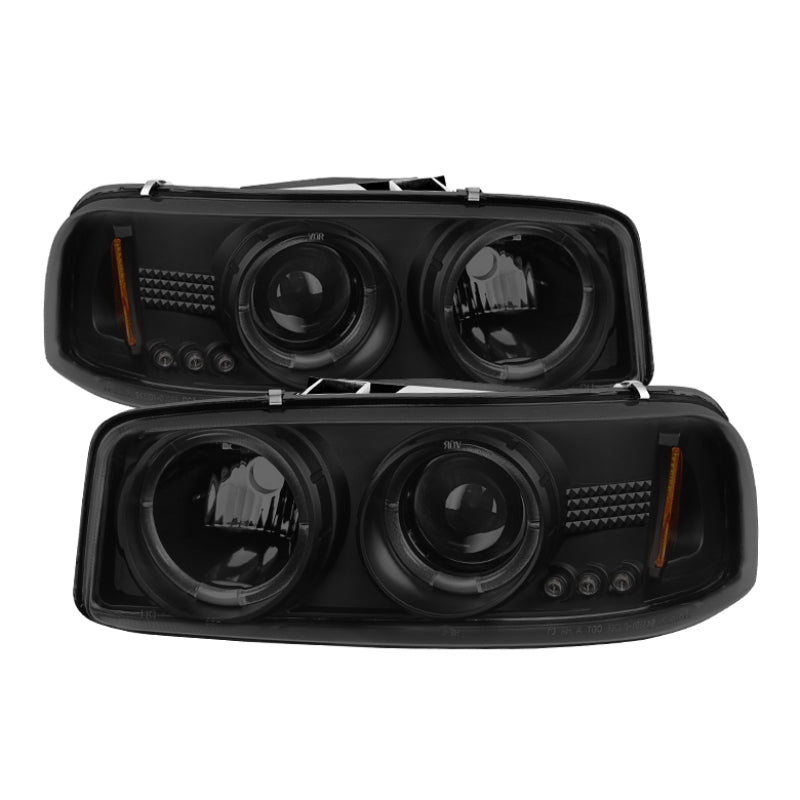 SPYDER 5078292 fits GMC Sierra 1500/2500 Projector Headlights LED Halo LED Blk