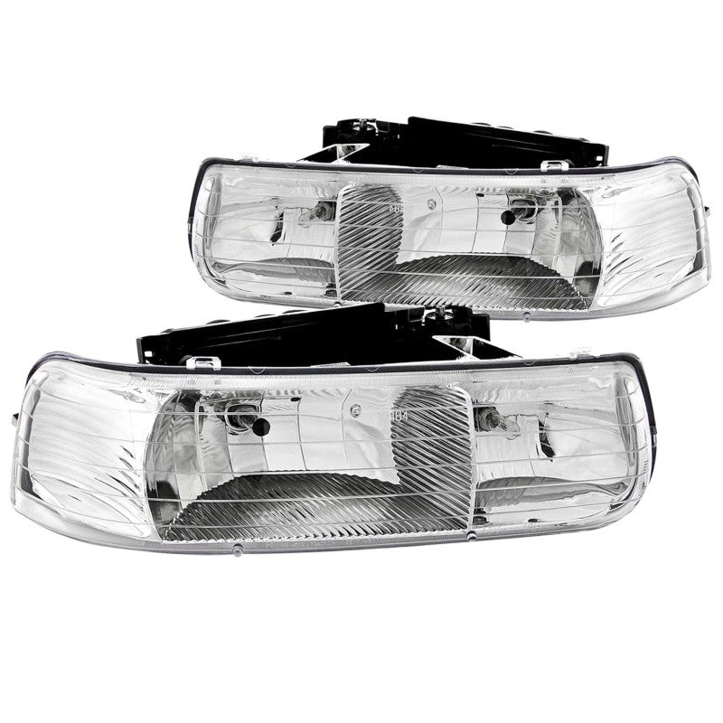 ANZO 111011 1902 fits Chevrolet 99-20 Silverado 1500 Crystal Headlights Chrome