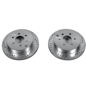 PowerStop fits Nissan 05-19 Frontier Rear Evolution Drilled & Slotted Rotors -