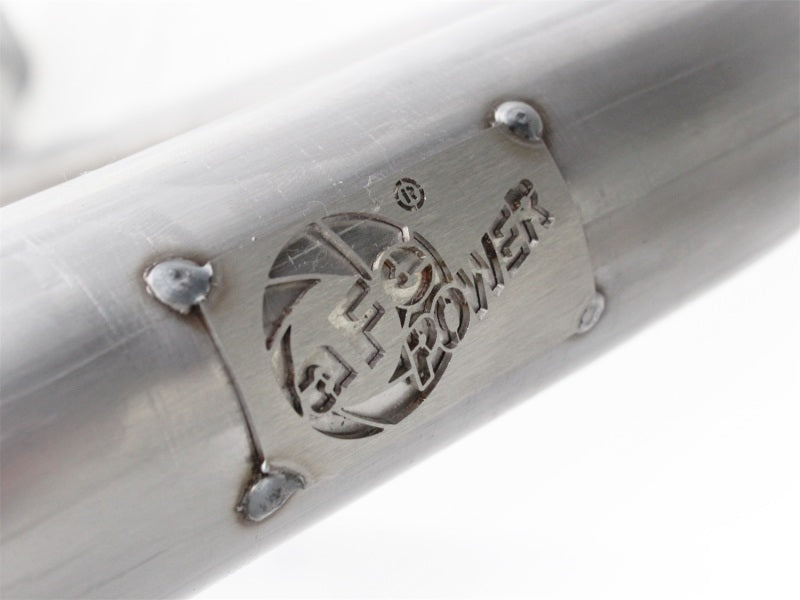 AFE 48-46208 Twisted Steel Y-Pipe Stainless Steel 2.5in 12-14 fits Jeep Wrangle