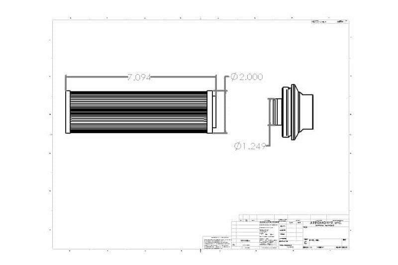 Aeromotive  12361 Filter In-Line AN-16 10 micron Cellulose