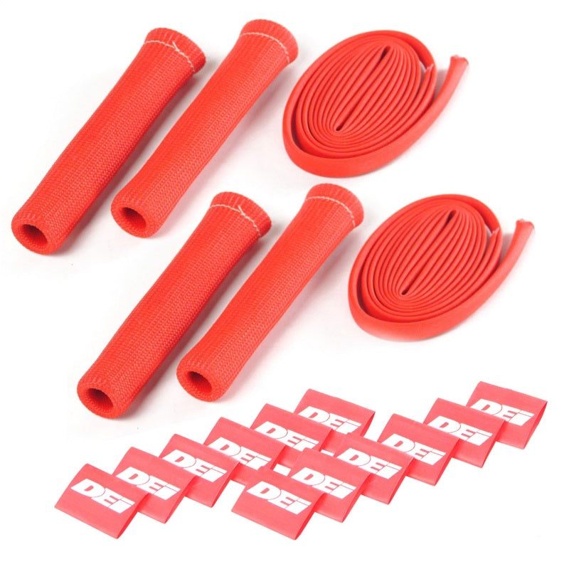DEI  10586 Protect-A-Boot and Wire 4 Cylinder Kit - Red