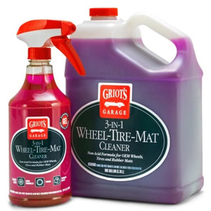 Griots Garage 10825 3 In 1 Wheel Tire Mat Cleaner- 25 Ounces
