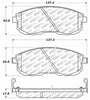 Stoptech 305.0653 Nissan Altima Street Select Brake Pads
