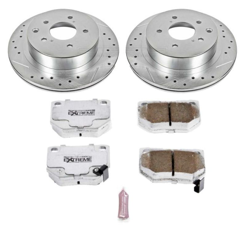PowerStop K666-26 89-96 fits Nissan 300ZX Rear Z26 Street Warrior Brake Kit