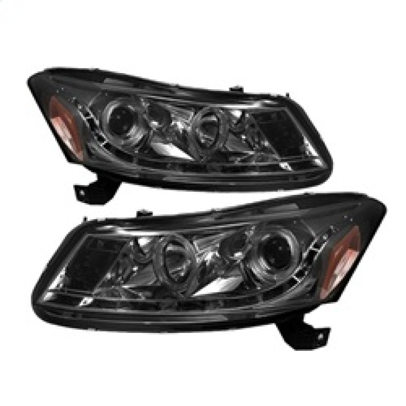 Spyder 5010681 fits Honda 08-12 Accord 4Dr Projector Headlights- LED Halo DRL S