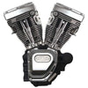 S&S Cycle 310-0882A 06-17 Dyna T124 Engine - Wrinkle Black
