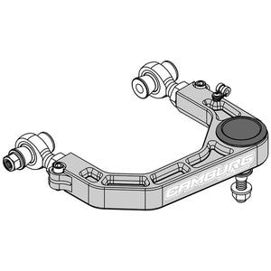 Camburg CAM-310184-GRY fits Toyota Tacoma 05-23 / 4-Runner 03-23 / FJ 07-14 KINETIK V2 Billet Uniball Upper Arms