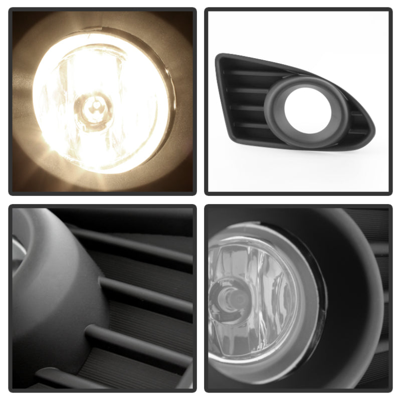 Spyder 5077868 fits Scion 12-20 IQ 2013 OEM Fog Light w/Switch- Clear FL-SIQ12-