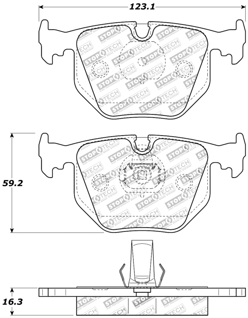 Stoptech 309.0683 Performance 01-07 fits BMW M3 E46 / 00-04 M5 / 04-09 X3 / 00-06 X5 / 1/06-09 Z4 / 9/00-07 330 /