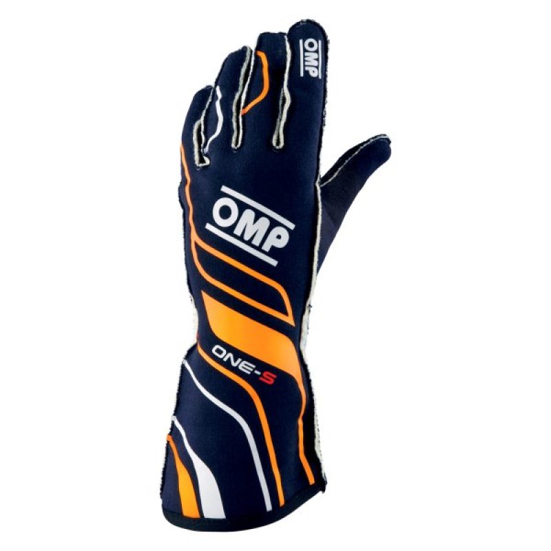 OMP IB0-0770-A01-249-L One-S Gloves Navy Blue/Forange - Size L Fia 8556-2018