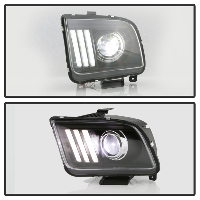Spyder 5088192 fits Ford 05-08 Mustang V2 High-Power LED Headlights - Black PRO