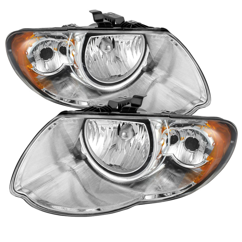 9025280 Xtune fits Chrysler 05-07 Town & Country Crystal Headlights Chrome HD-