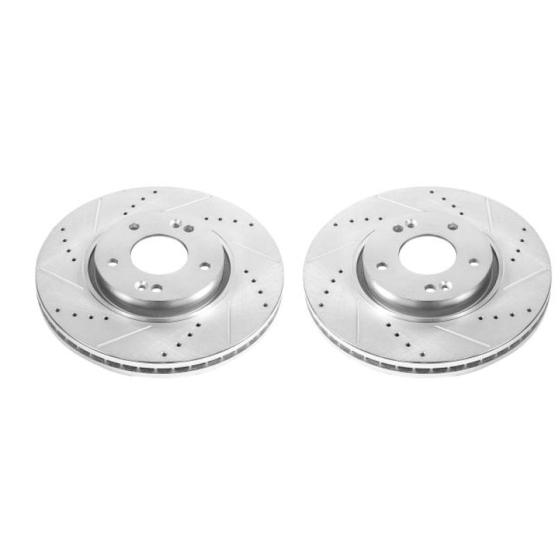 PowerStop fits Kia 12-16 Sportage Front Evolution Drilled & Slotted Rotors -