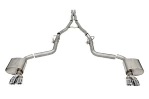 CORSA Performance 21070 Corsa 15-23 fits Challenger SRT/Hellcat/Demon/Redeye 2.75in Valved CB DR Exit w/ Twin 3.5in Pol Pro Tips