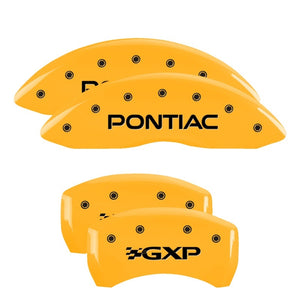 MGP 18011SPXPYL 4 Caliper Covers Engraved Front fits Pontiac Rear Gxp Yellow Fin