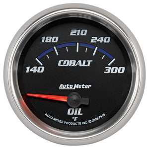 AutoMeter 7948 Autometer Cobalt 66.7mm 140-300 Degree F Electric Oil Temperature Gauge