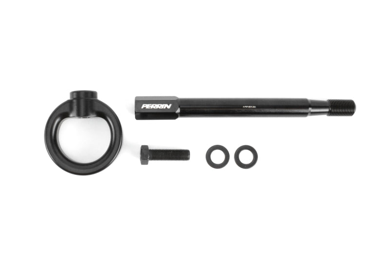 Perrin PSP-BDY-231BK 08-14 fits Subaru WRX/STI Tow Hook Kit (Front) - Flat Black