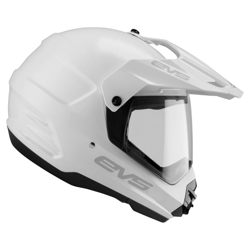 EVS DSHE18VS-W-L Dual Sport Helmet Venture Solid White - Large