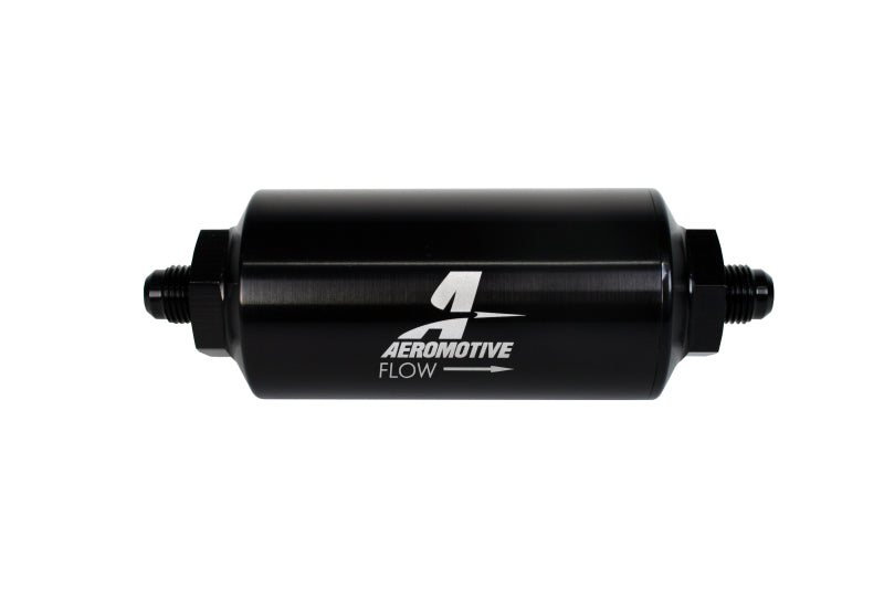 Aeromotive  12345 In-Line Filter - (AN-6 Male) 10 Micron Microglass Element Brig