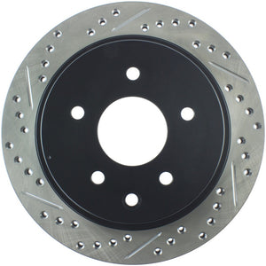 Stoptech 127.42077R 03-05 350Z / 03-04 G35 / 03-05 G35X SportStop Slotted & Drilled Rear Right Rotor