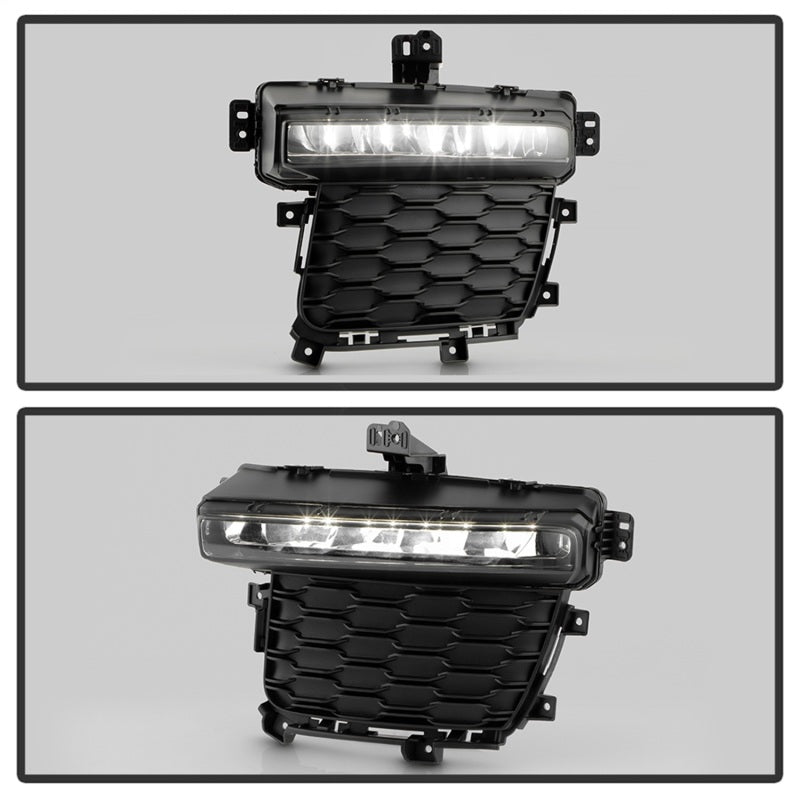 SPYDER 9054365 22-24 fits Jeep Grand Cherokee (3-Row) OEM LED Fog Lights w/Switch - Clear (FL-JGC22-3R-LED-C)