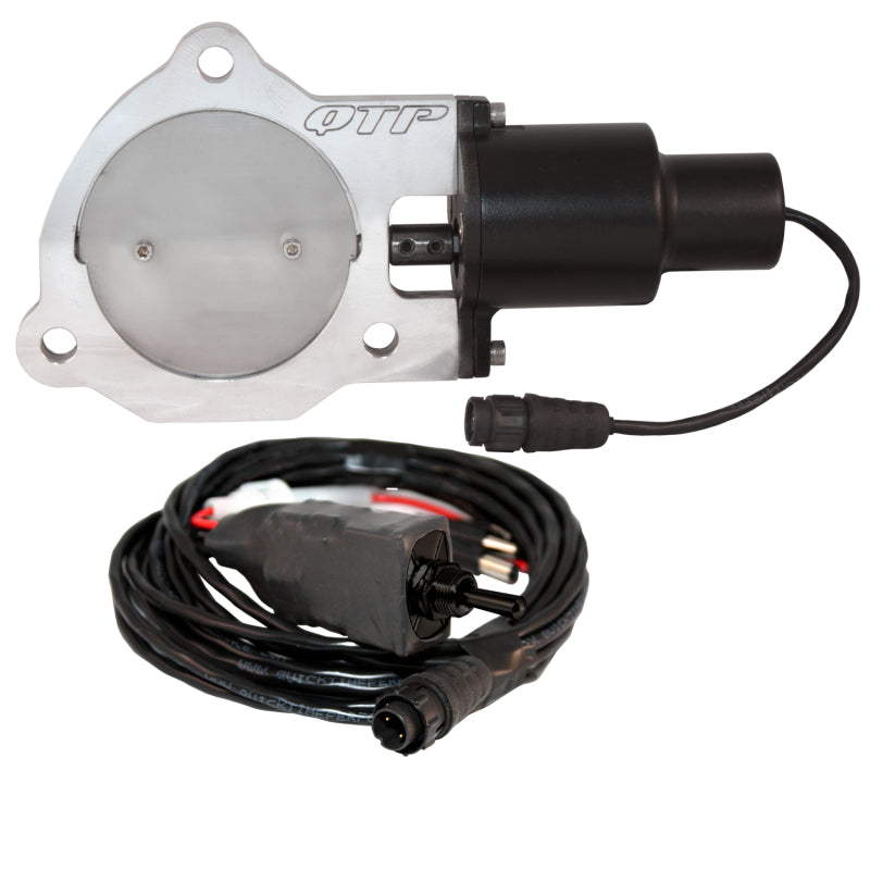QTP QTEC35 3.5in Bolt-On QTEC Electric Cutout Valve - Single