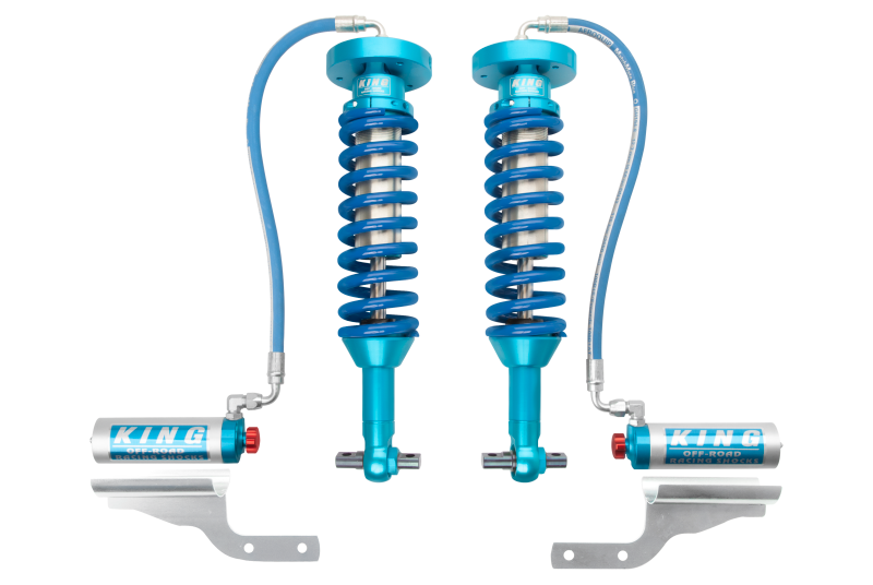 King 25001-355A Shocks 2015+ fits Ford F150 2WD Front 2.5 Dia Remote Reservoir Coilover w/Adjuster (Pair)