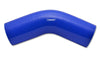 Vibrant 2917B 45 Degree Silicone Elbow 5.00in ID x 4.00in Leg Length - Blue